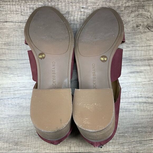Lucky Brand~LK-Ralwan~Sugar Red Barclay~Womens~Size 9 M - Picture 8 of 9